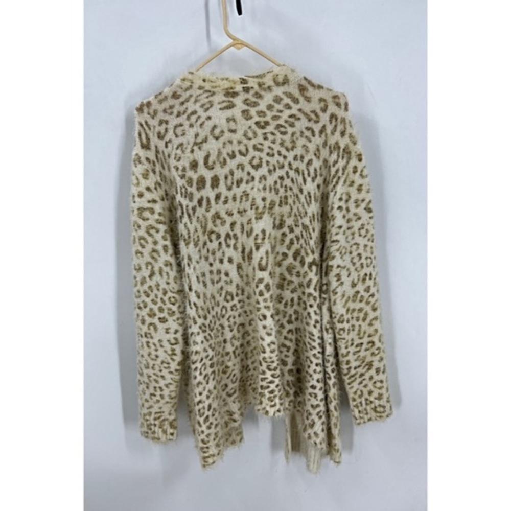 Peyton Primrose Eyelash Leopard Print Open Front … - image 2